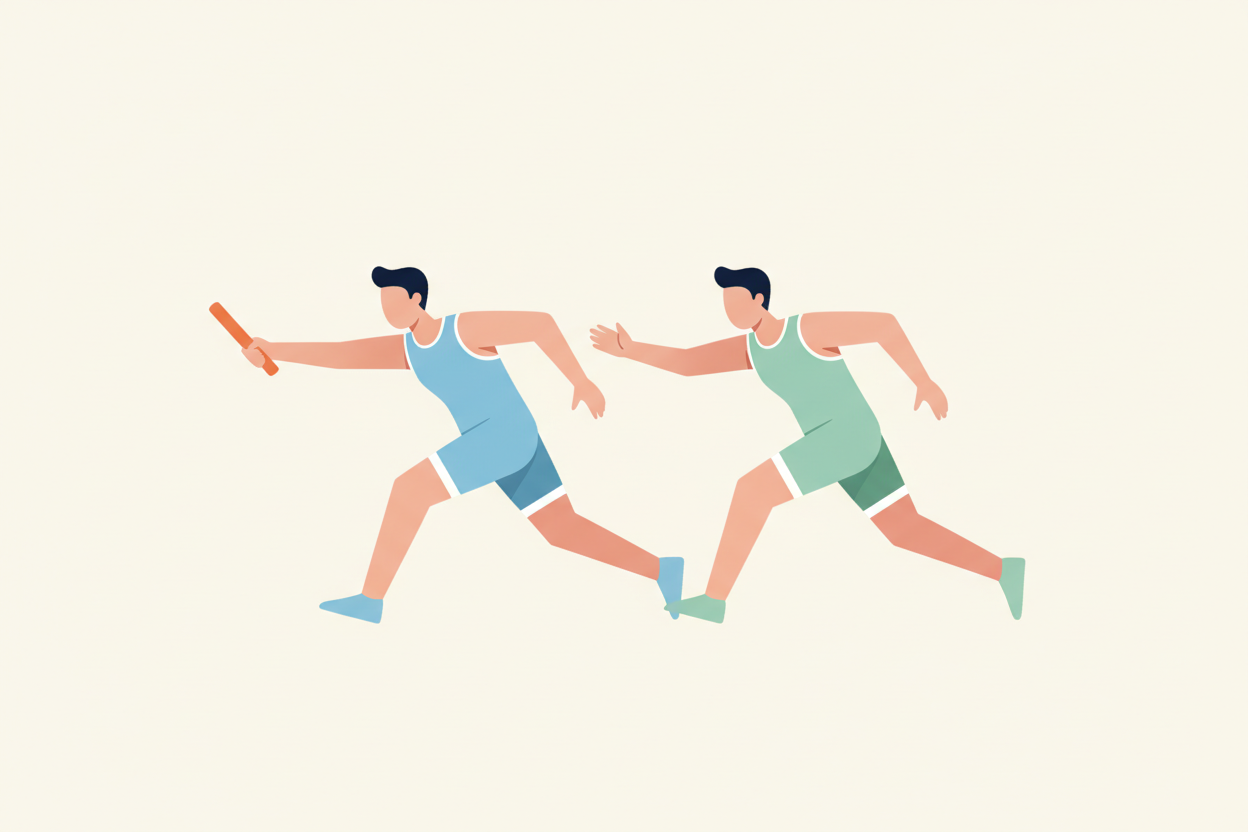 Agency transition checklist showing data and asset transfer steps